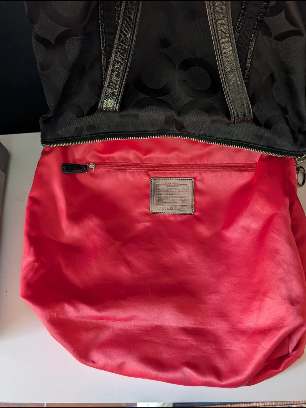Coach black poppy